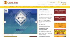 Desktop Screenshot of carnaticworld.com
