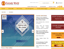 Tablet Screenshot of carnaticworld.com
